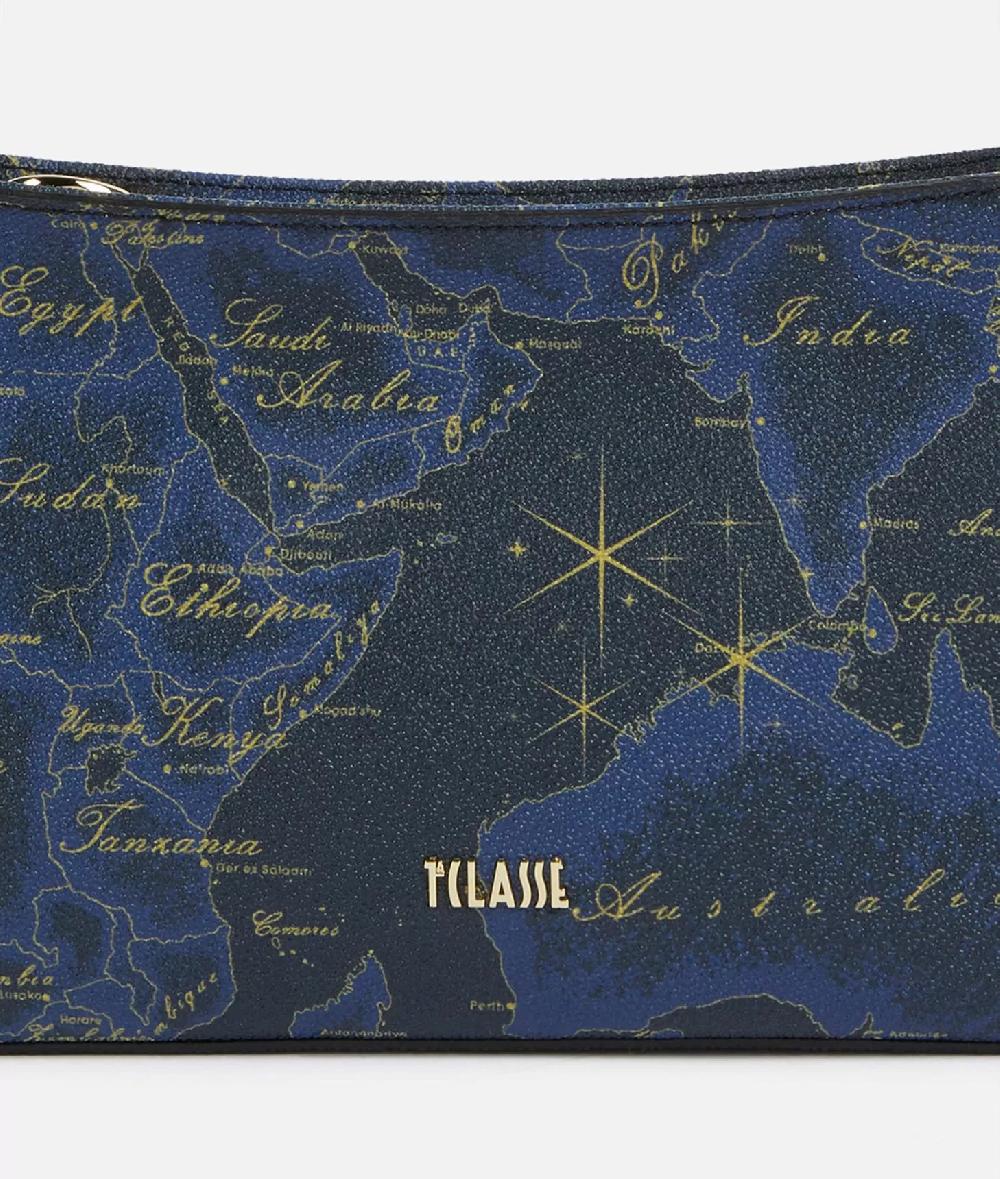 Alviero martini 1a classe Geo Midnight sottospalla con tracolla Blu Notte Spedizione Gratuita