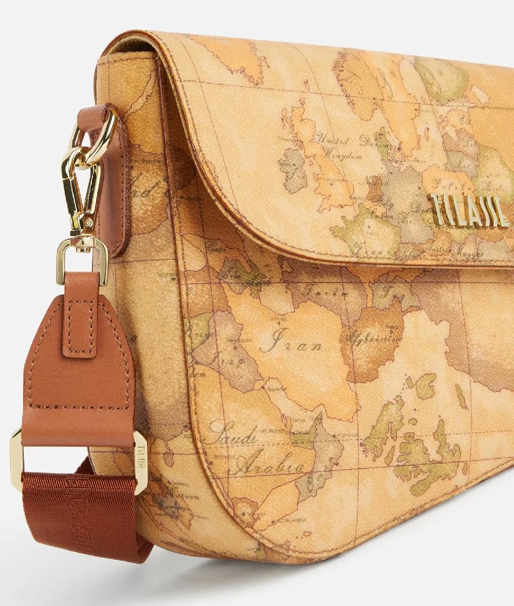 Alviero martini 1a classe Borsa a tracolla con patta in tessuto stampa Geo Classic Naturale Hotsell