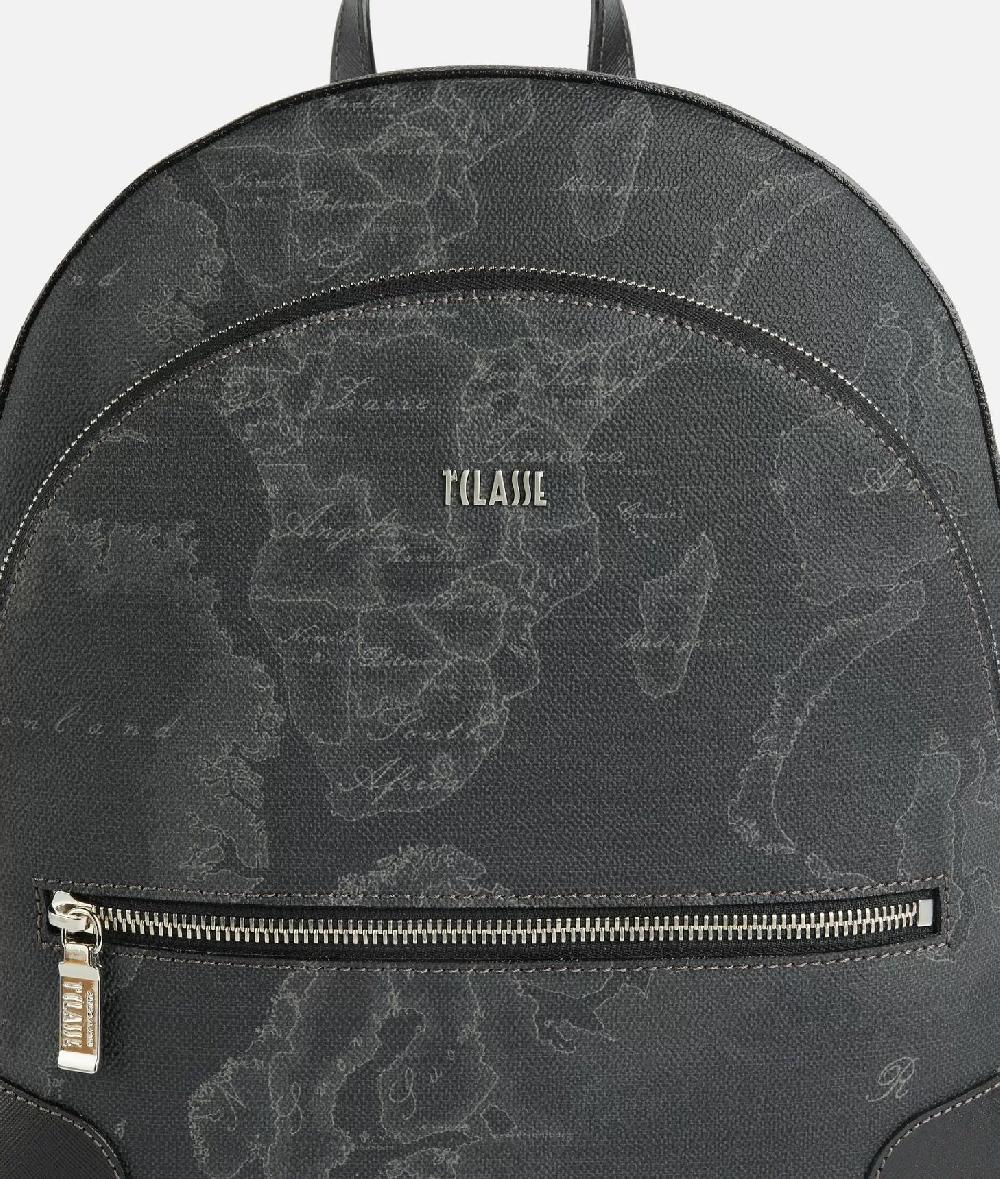 Alviero martini 1a classe Zaino tre tasche in tessuto stampa Geo Night Nero Qualità