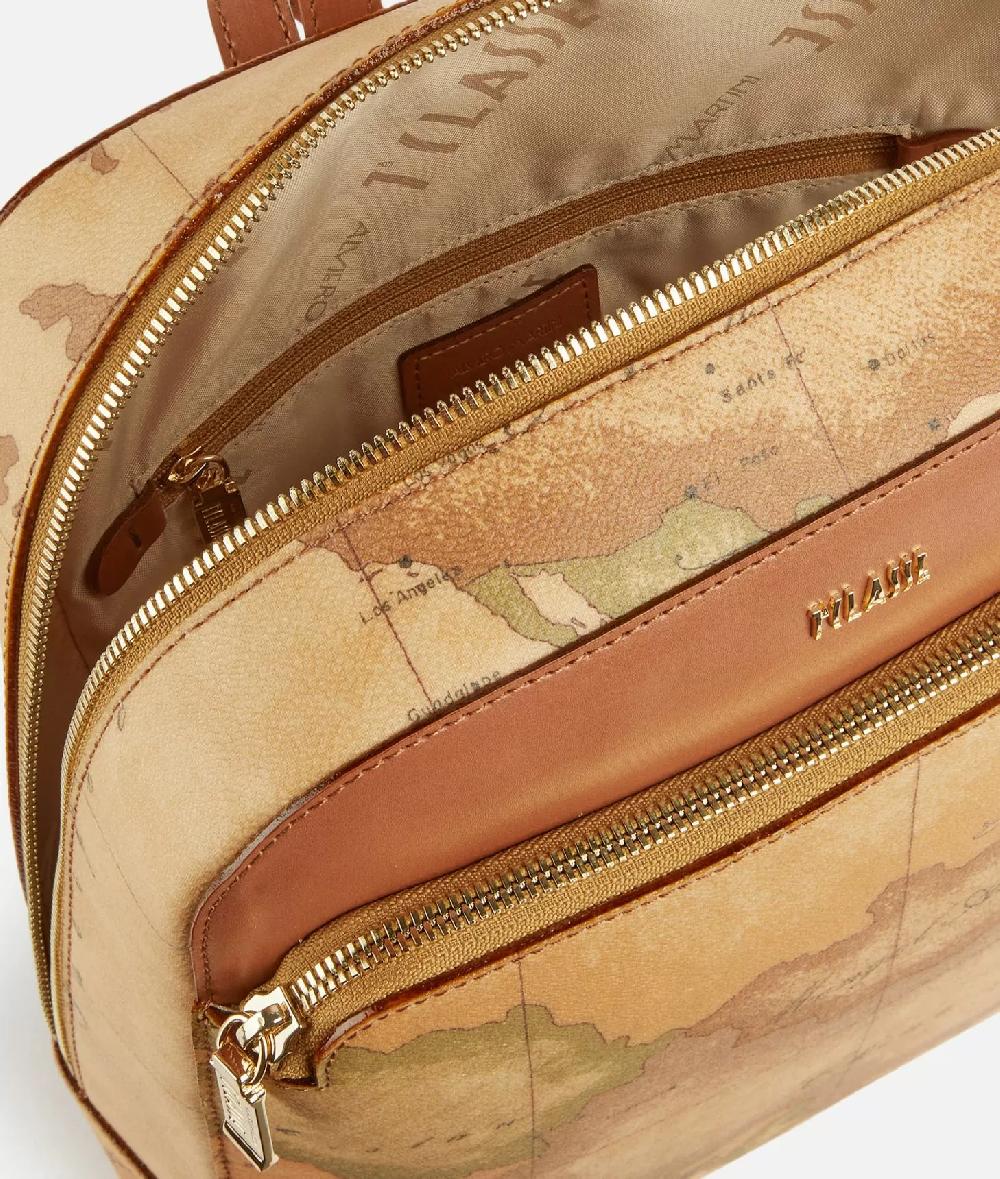 Alviero martini 1a classe Zaino in tessuto stampa Geo Classic Naturale Vendita
