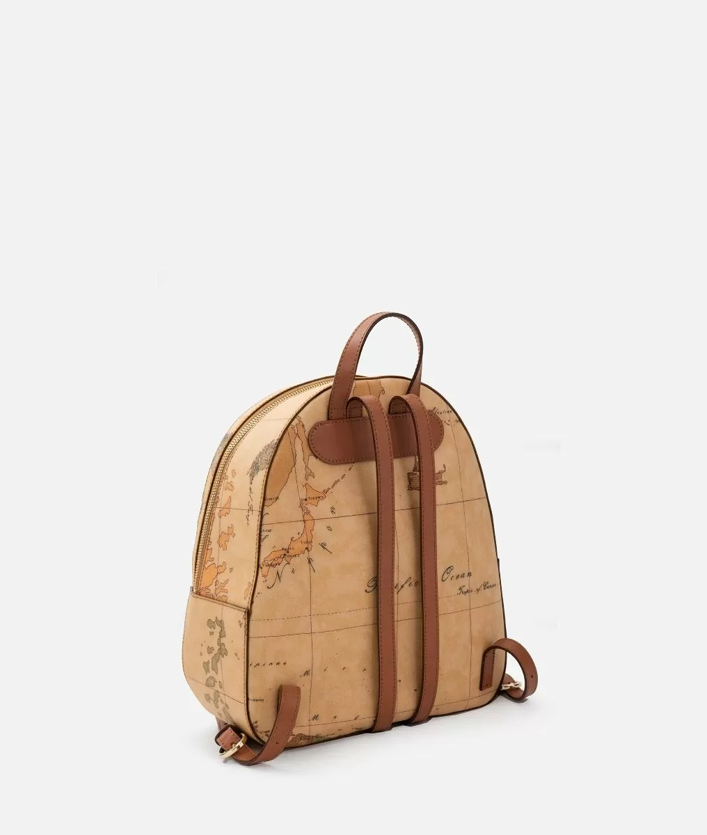 Alviero martini 1a classe Geo Classic zaino con inserti frontali in pelle Pezzi Unici