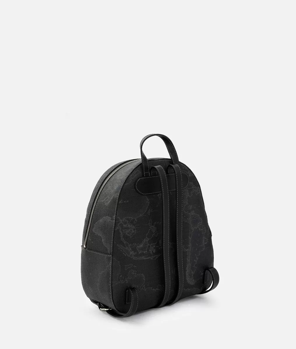 Alviero martini 1a classe Geo Black zaino con inserti frontali in pelle Soddisfazione Garantita