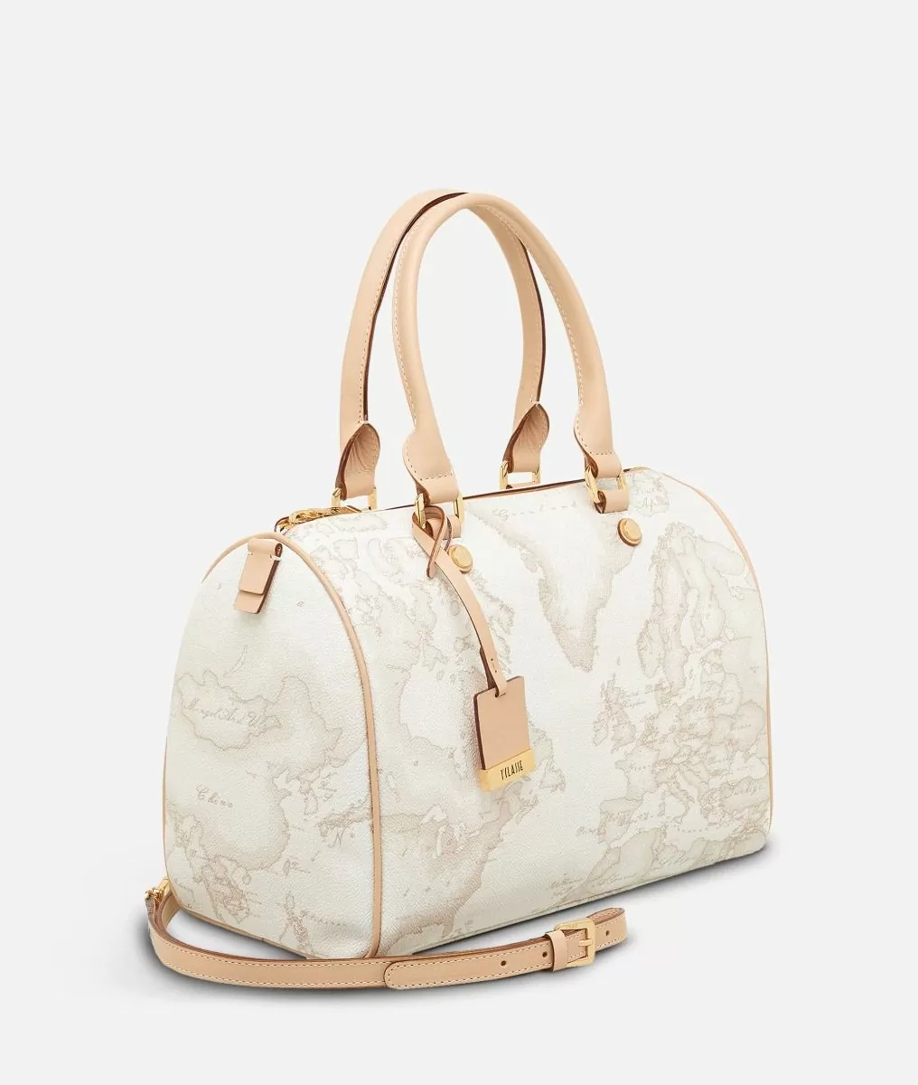 Alviero martini 1a classe Geo White Borsa media a bauletto Outlet