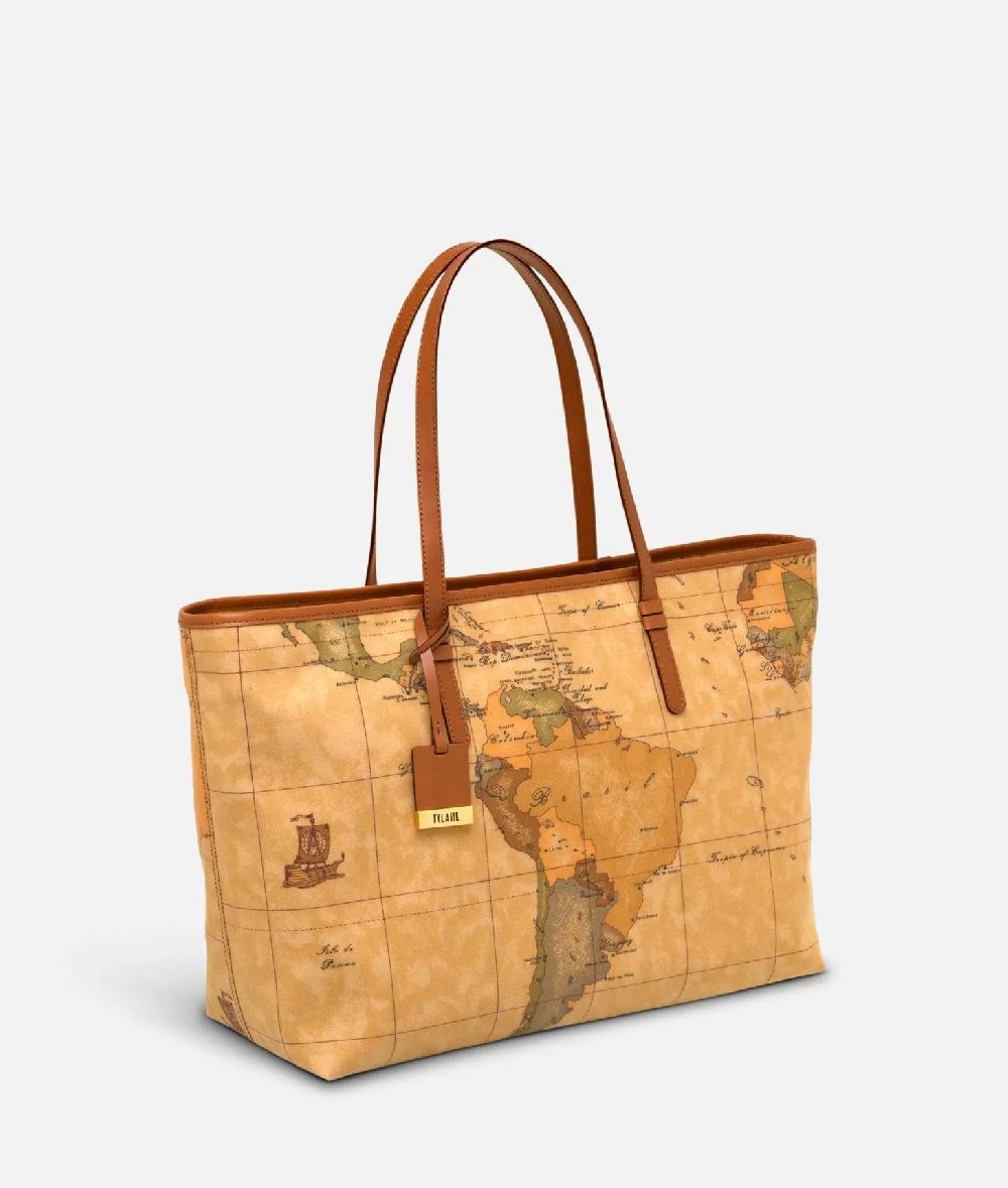 Alviero martini 1a classe Geo Classic Borsa shopping maxi con zip Vendite Flash